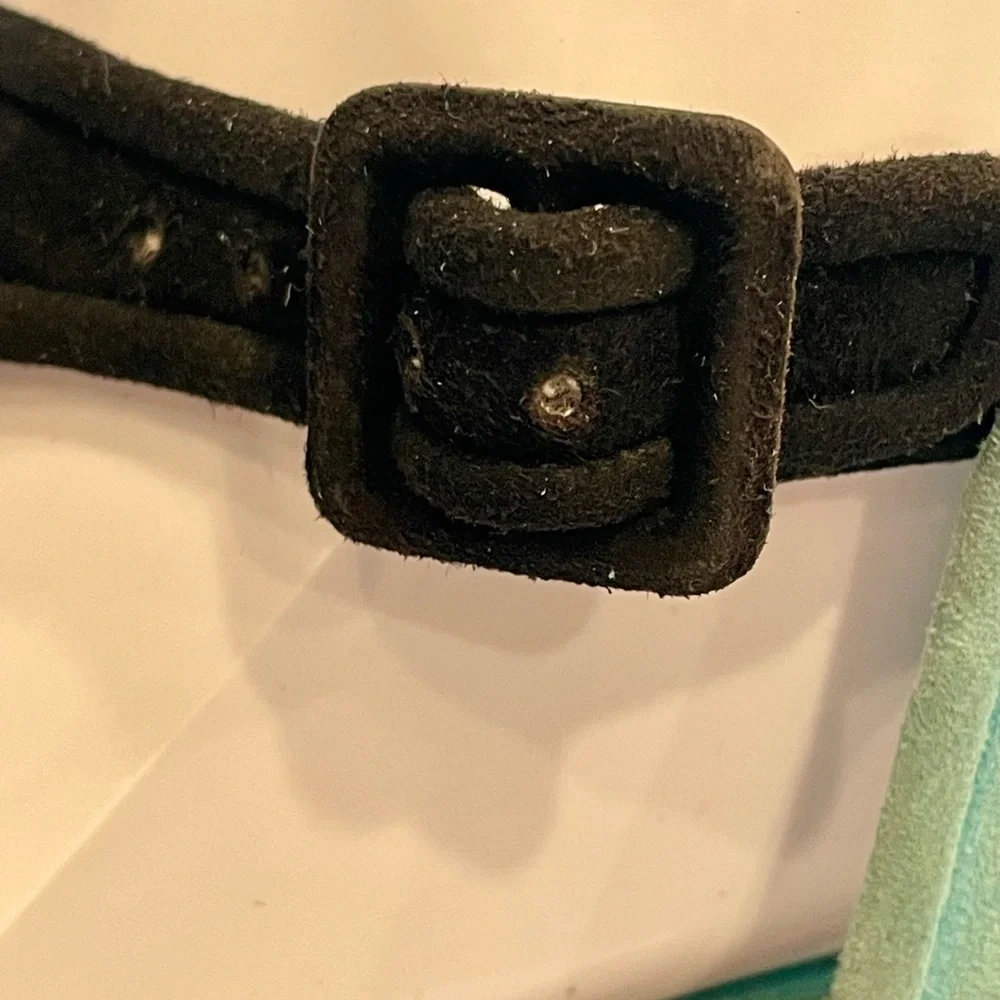 Gucci Vintage suede tricolor platform heels, buckles, sz 38, Fair - Picture 16 of 16